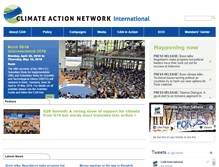 Tablet Screenshot of climatenetwork.org